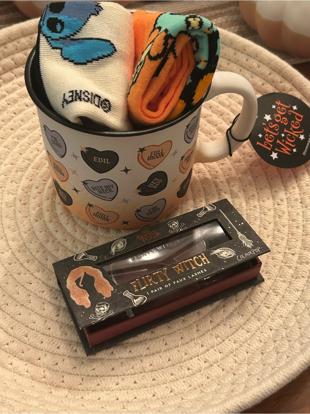 Halloween Bundle. Mug Socks, and Witch Eyelashes - Picture 7 of 8